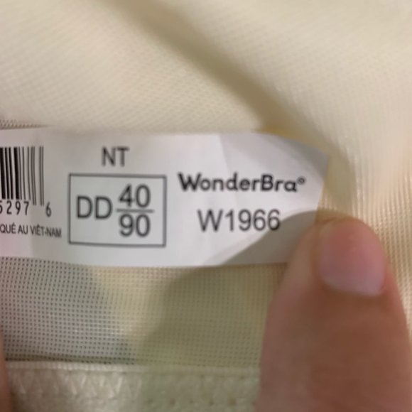 NEW Ivory WonderBra 40DD - Picture 2 of 2